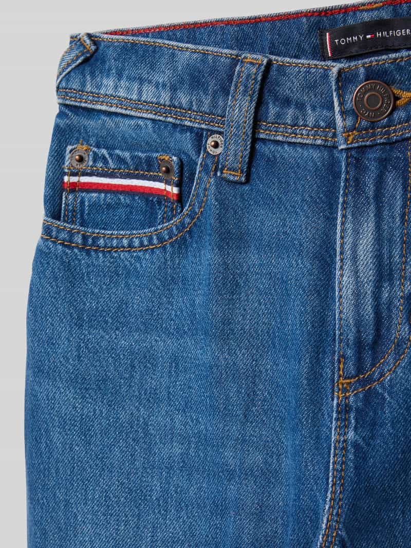 Tommy Hilfiger Teens Straight fit jeans van een mix van katoen en lyocell model 'SCANTON'
