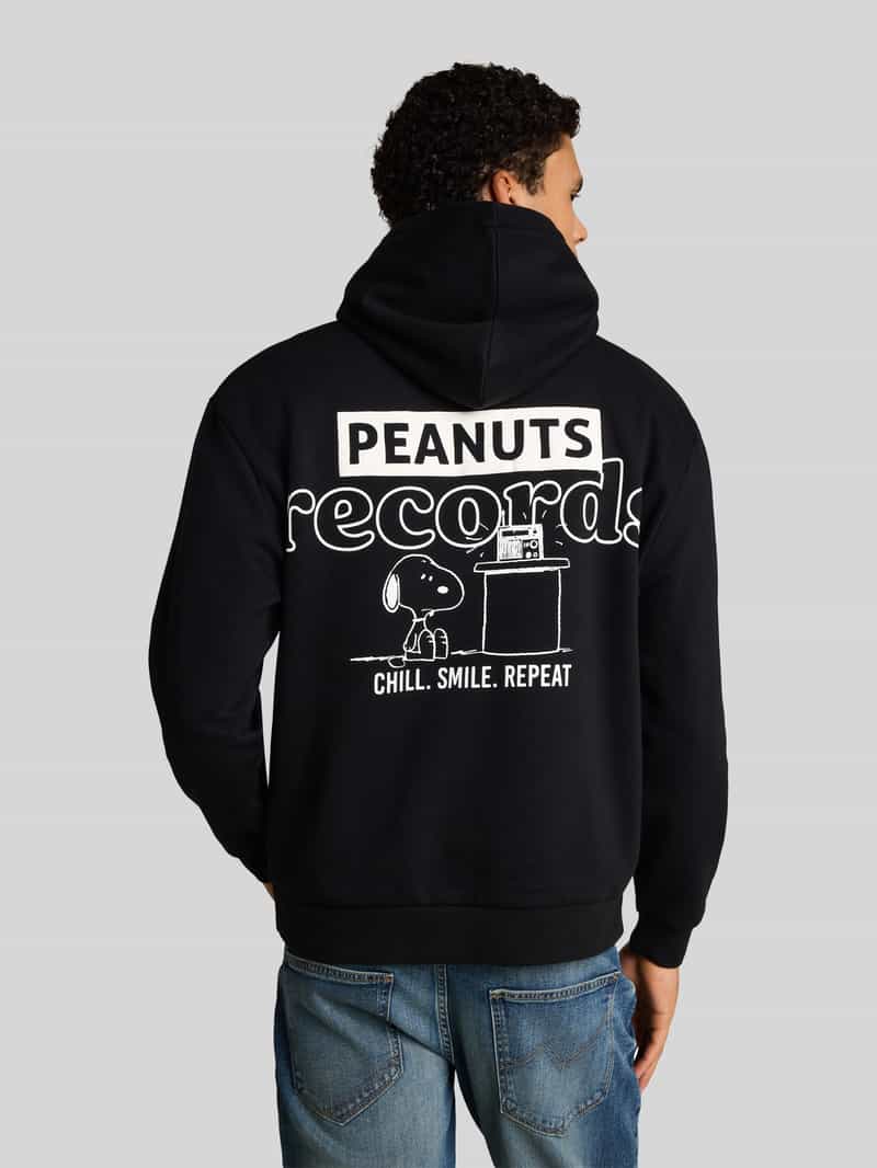 Tom Tailor Denim Regular fit hoodie met peanuts rugprint