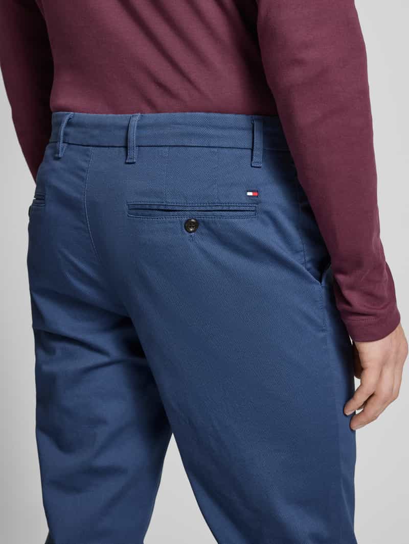 Tommy Hilfiger Straight leg chino met structuurmotief model 'DENTON'