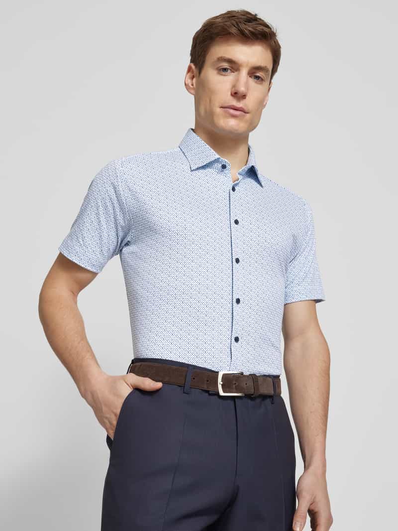 Desoto Slim fit vrijetijdsoverhemd met kentkraag