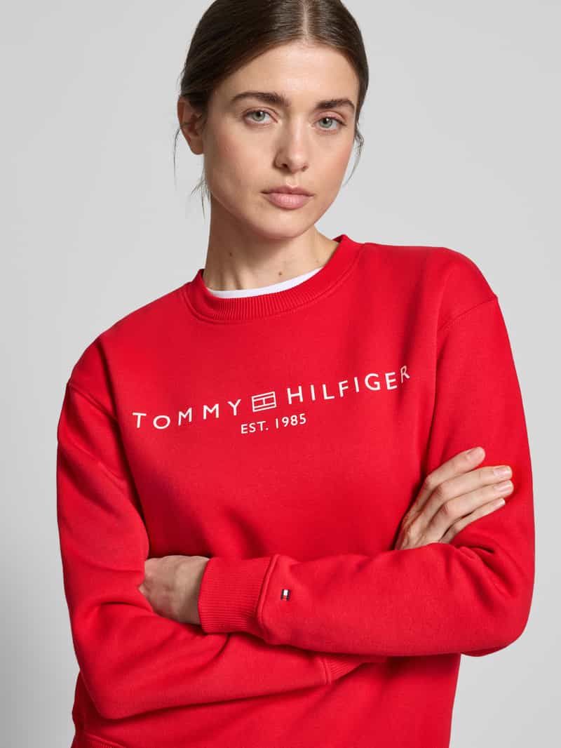 Tommy Hilfiger Sweatshirt van katoenmix