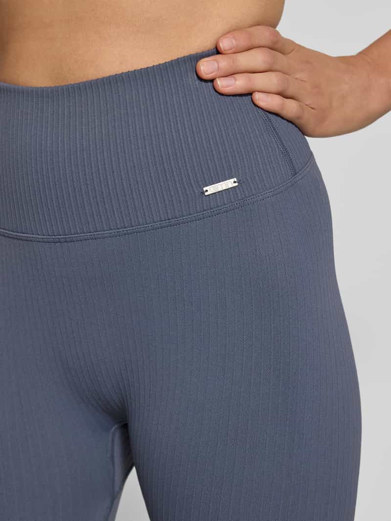 AIMN Legging in riblook met labeldetail