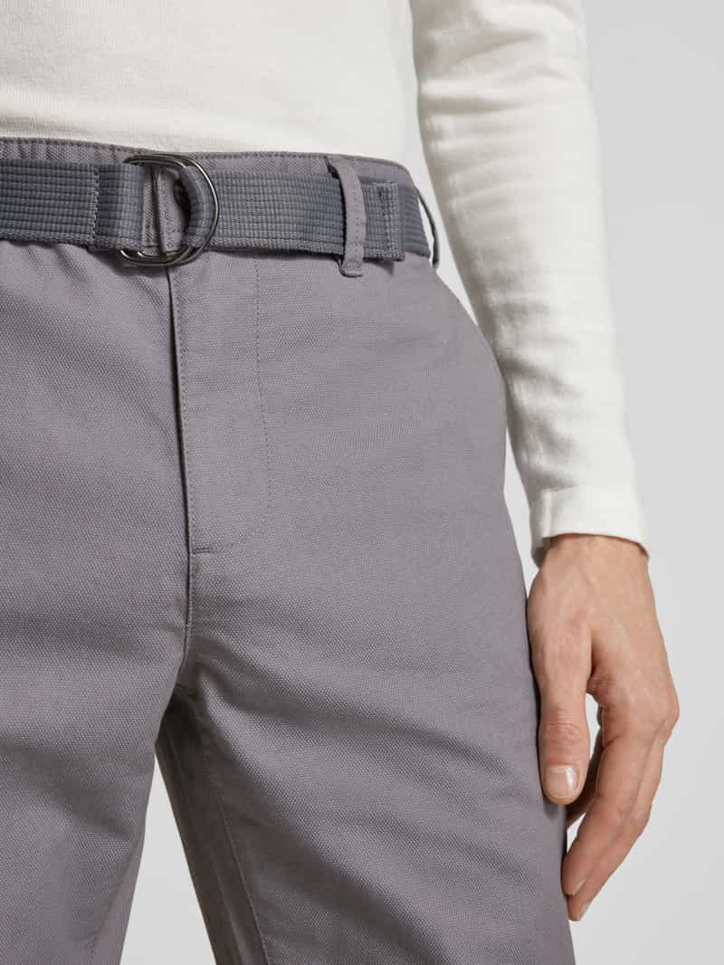 MCNEAL Slim fit chino met riem
