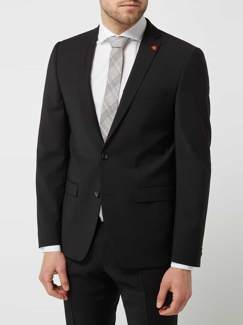 Slim fit colbert met reverskraag Roy Robson