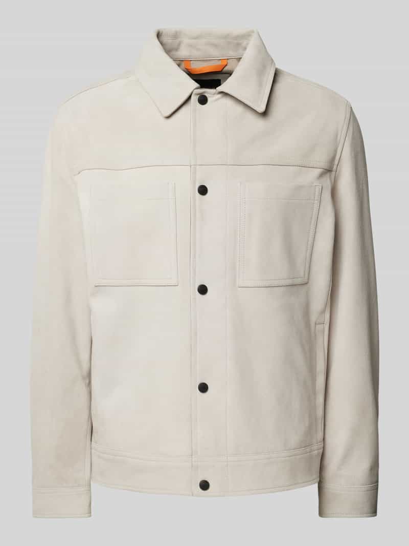 Boss Orange Jack in leerlook model 'Jomare'