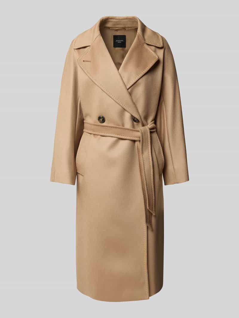 Weekend Max Mara Regular fit lange wollen jas van zuivere scheerwol model 'RESINA'