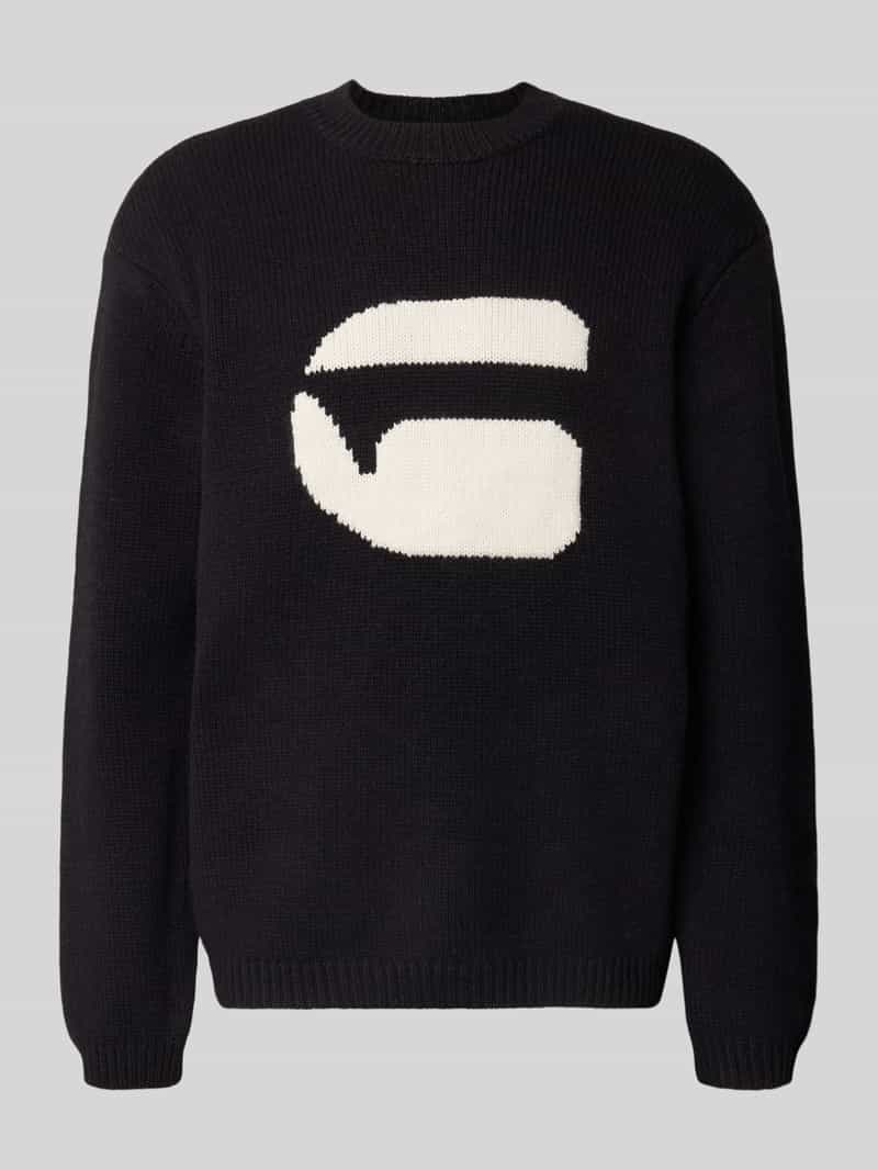 G-Star Raw Relaxed fit gebreide pullover met logo