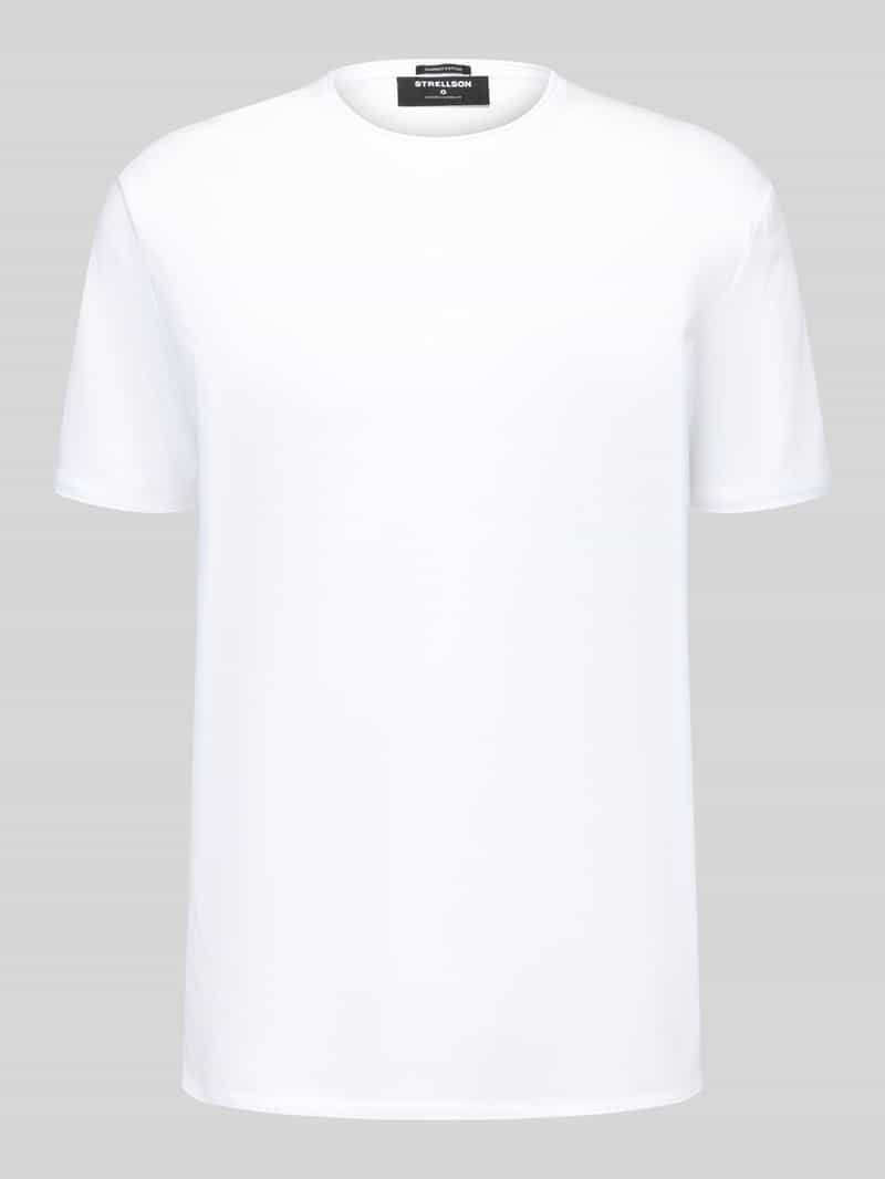 T-shirt met licht afgeronde zoom