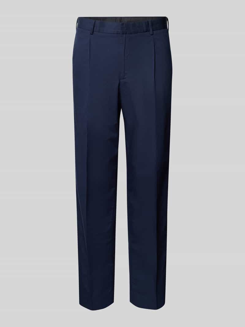 Forét Regular fit stoffen broek met bandplooien model 'Writer'