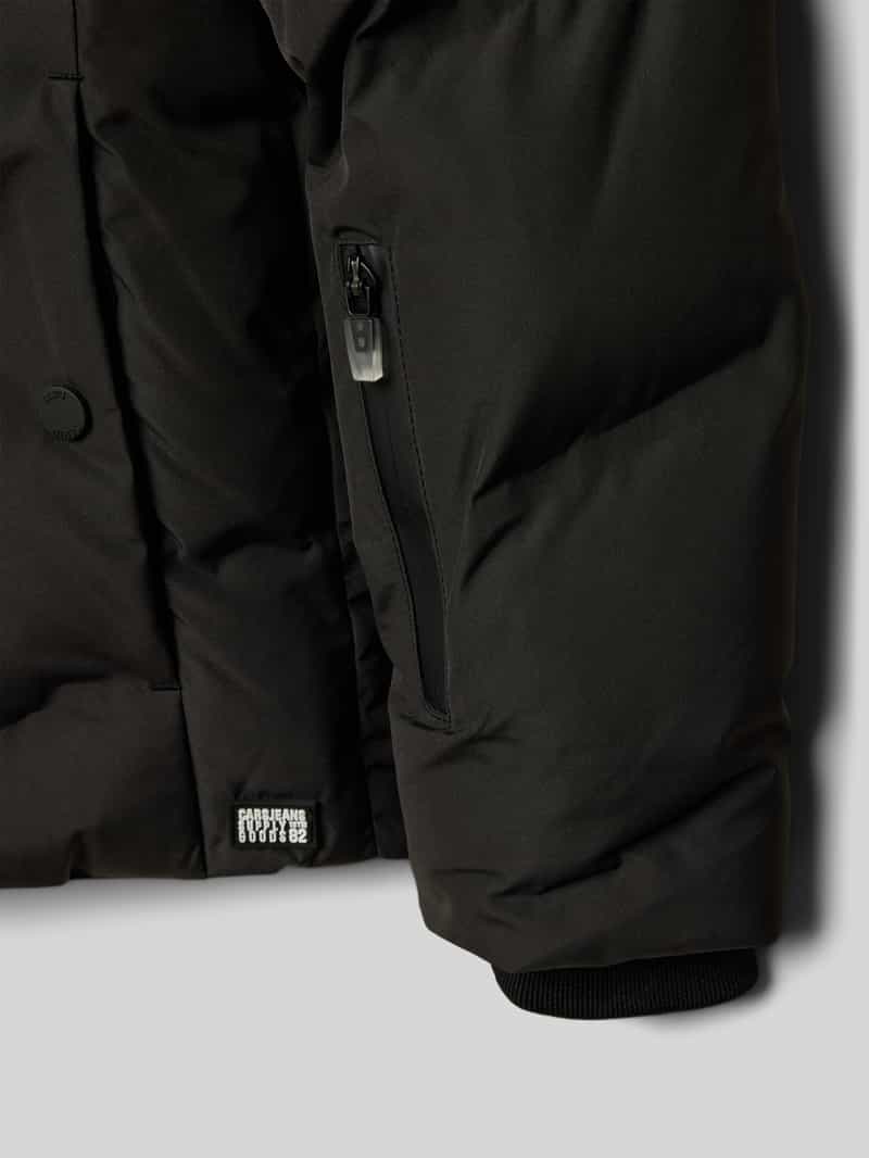 CARS JEANS Regular fit gewatteerd jack met logo-applicatie model 'Grazzo'