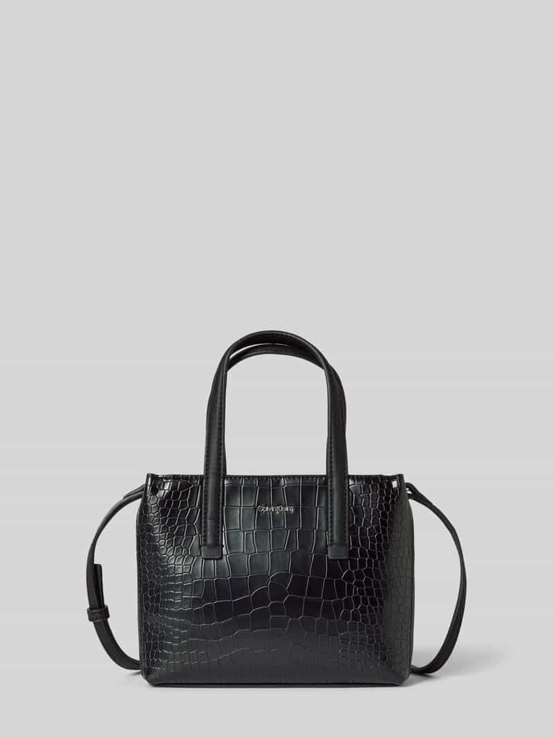 CK Calvin Klein Tote bag met labelapplicatie model 'CK MUST'
