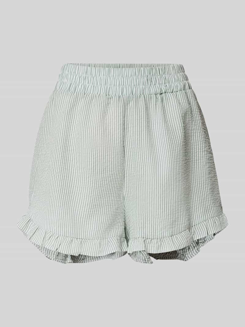 A-view Relaxed fit korte broek met structuurmotief model 'Sonja'