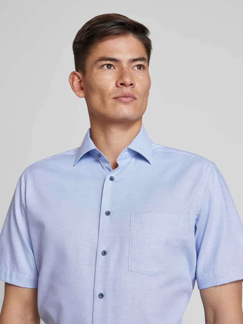 Eterna Modern fit zakelijk overhemd in effen design