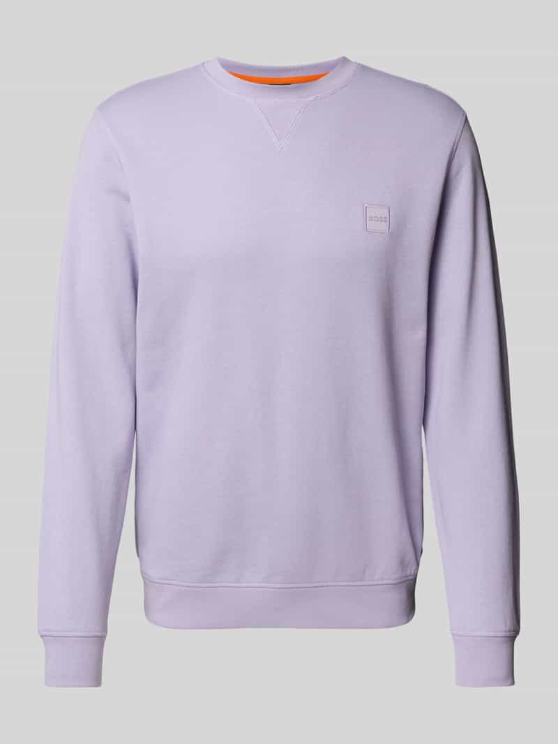 Boss Orange Sweatshirt met logodetail model 'Westart'