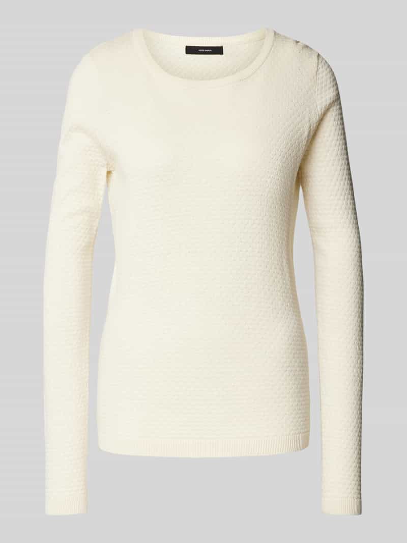 Vero Moda Gebreide pullover van puur katoen met ronde hals model 'CARE'