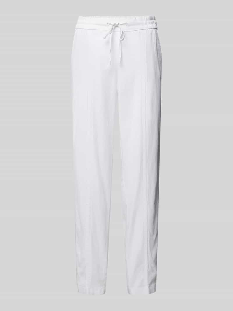 s.Oliver RED LABEL Tapered fit stoffen broek met tunnelkoord