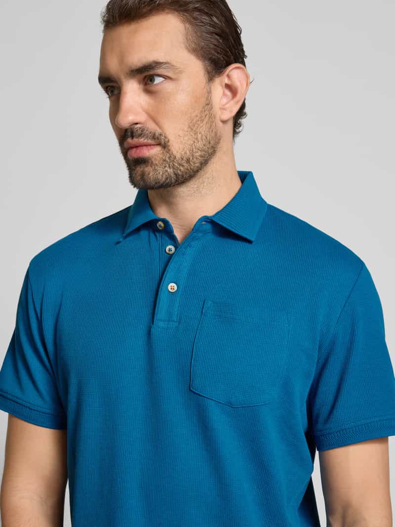 Tom Tailor Regular fit poloshirt van katoenmix