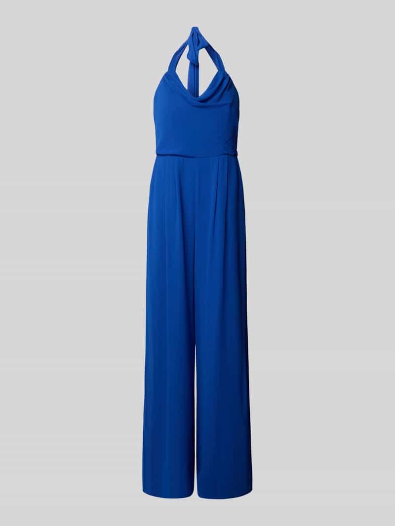 Jake*s Cocktail Jumpsuit met plissévouwen en ronde hals