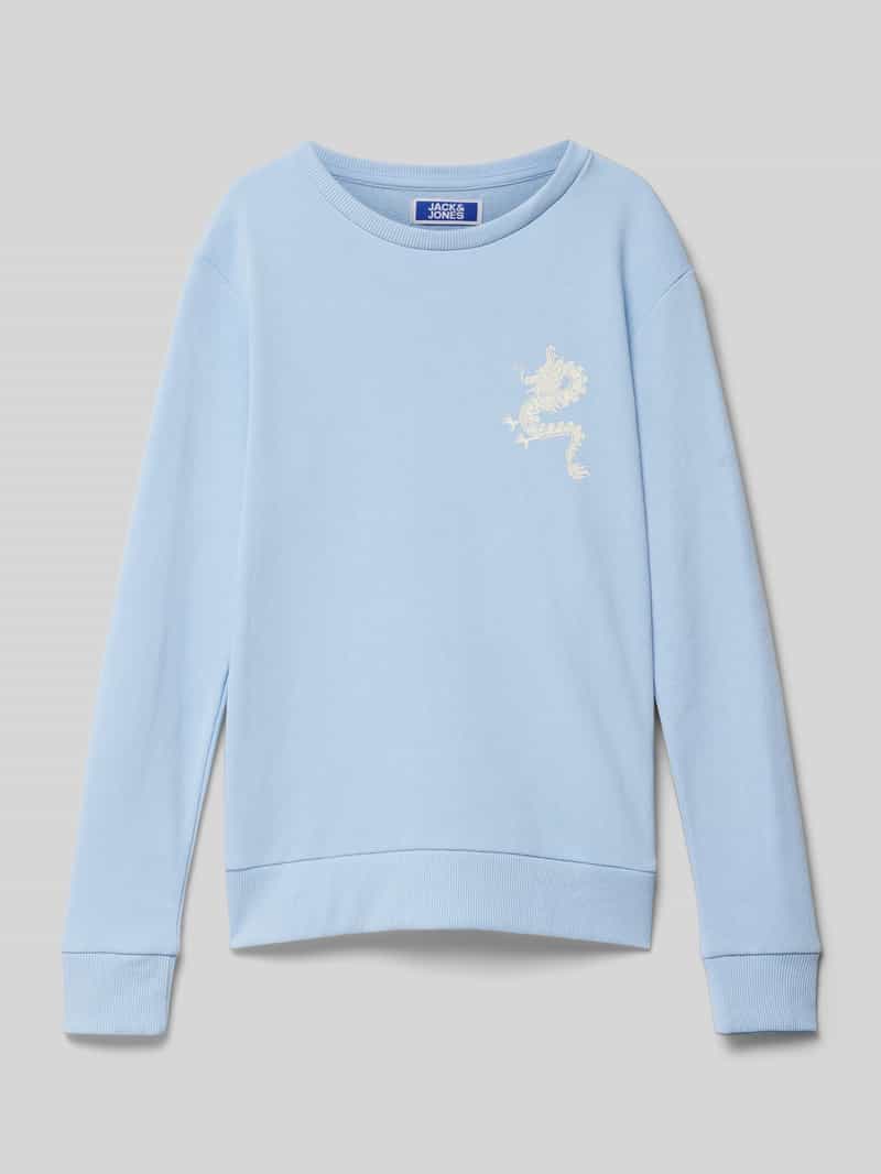jack & jones Comfort fit sweatshirt met statementprint