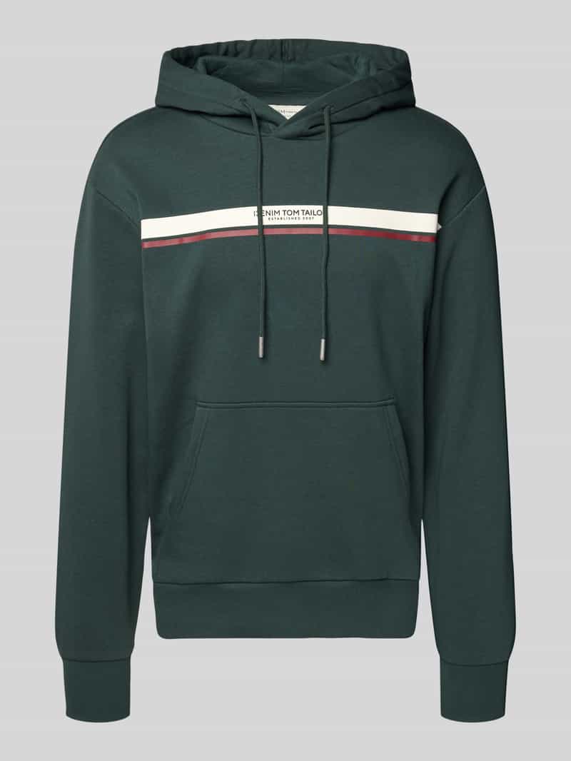 Tom Tailor Denim Regular fit hoodie van katoenmix