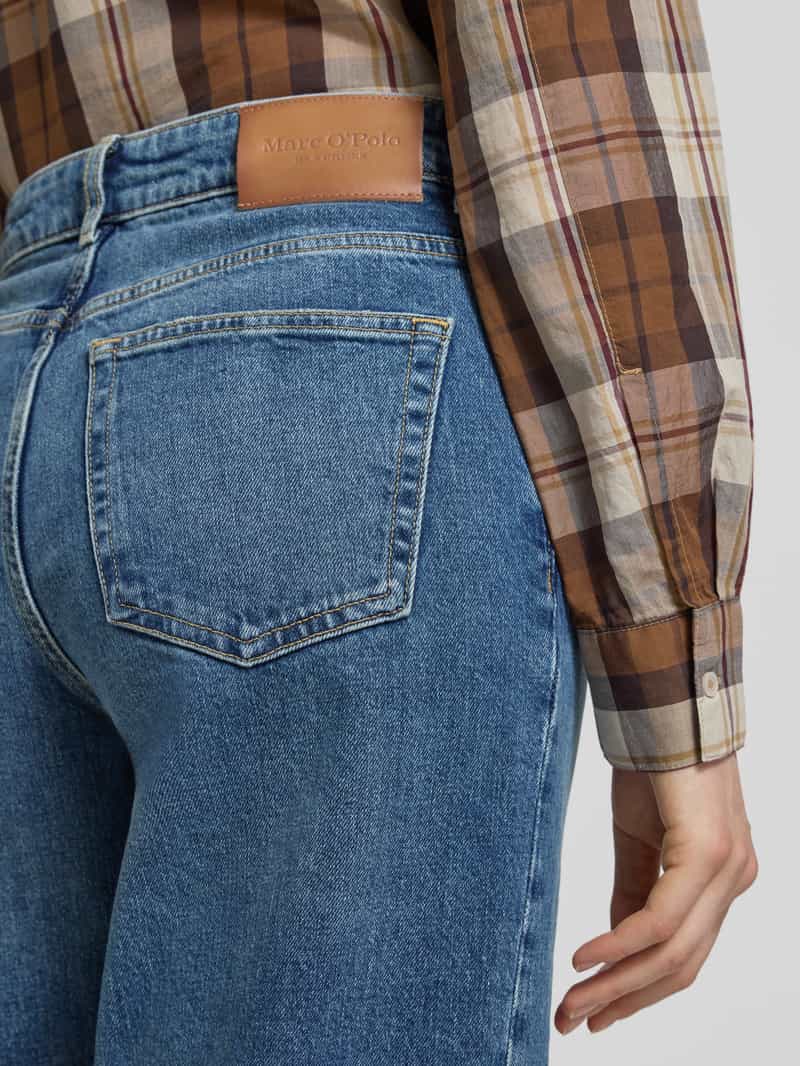 Marc O'Polo Wide leg jeans van een mix van katoen en viscose