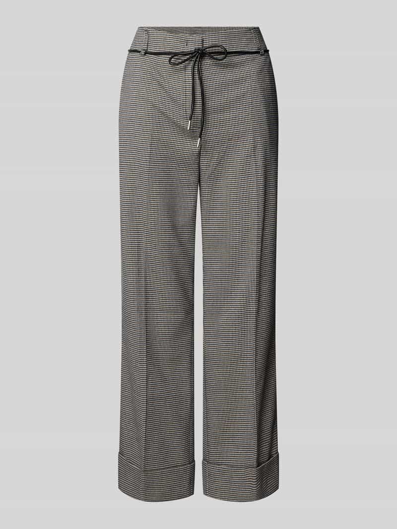 Zero Broek met omslag en strikceintuur
