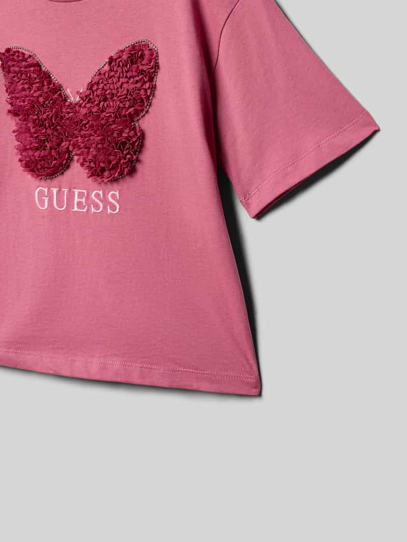 Guess T-shirt met labelopschrift