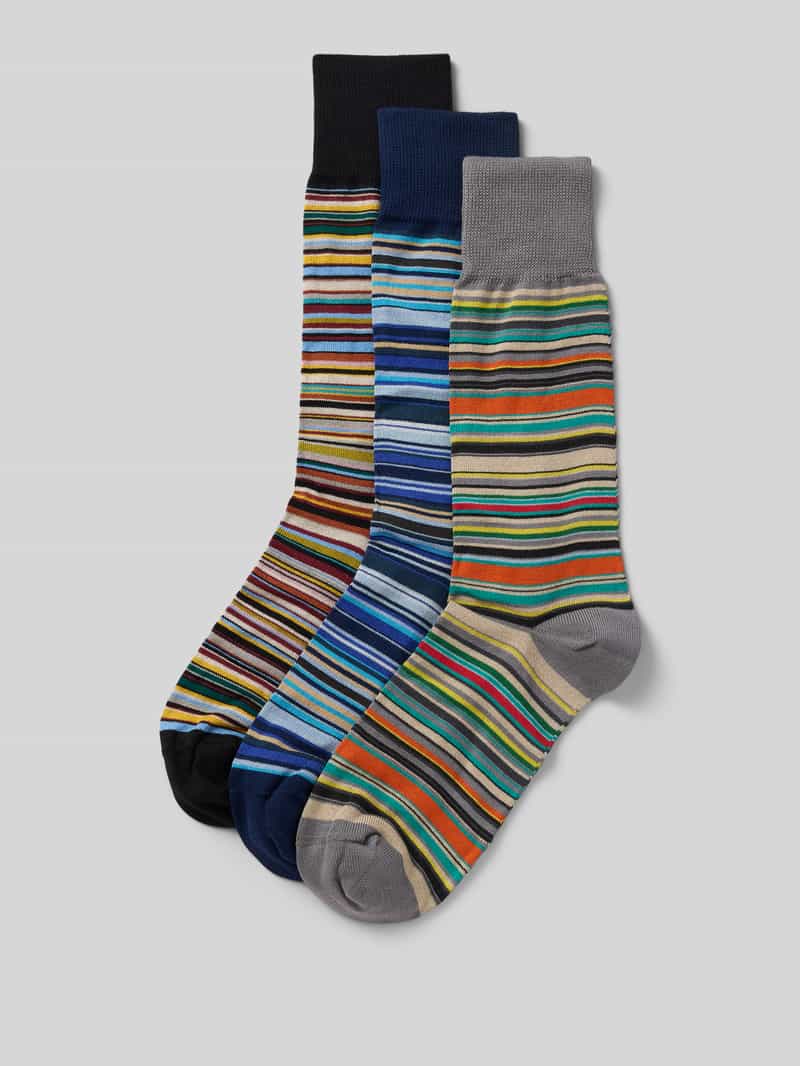 Paul Smith Sokken met ribboordjes in een set van 3 paar
