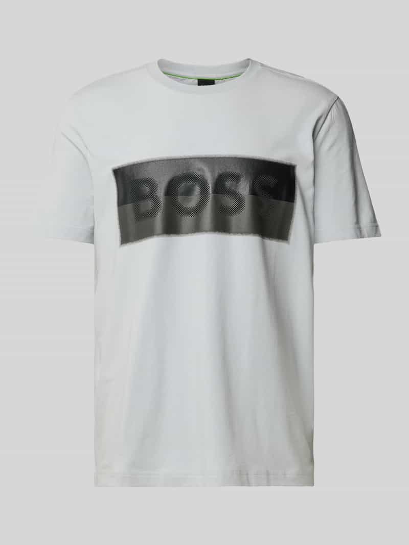 BOSS Green T-shirt met labelprint