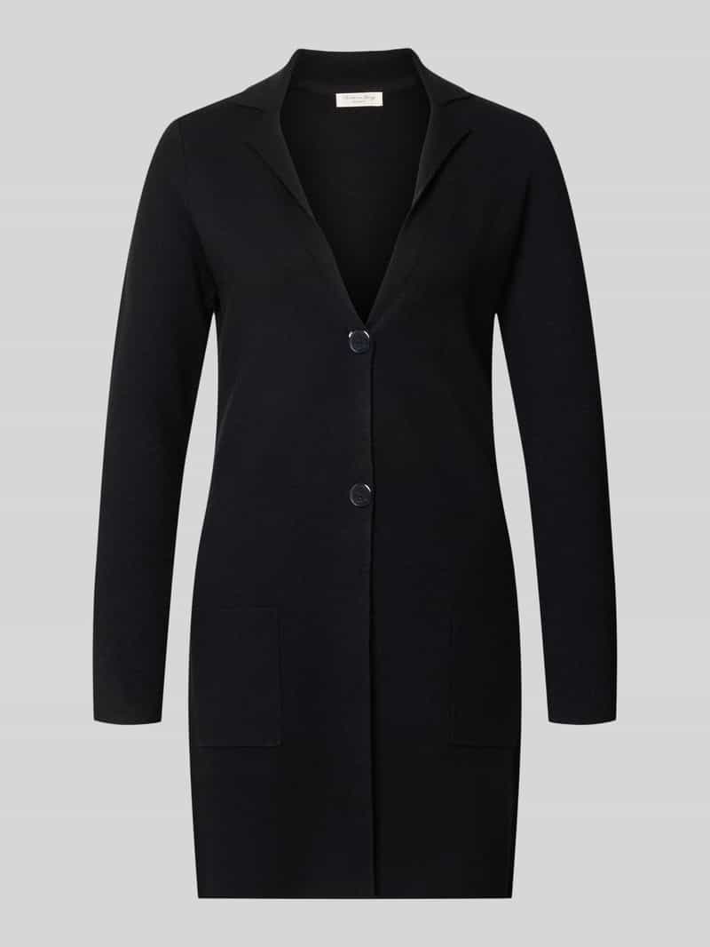 Slim fit cardigan van viscosemix in tricotlook