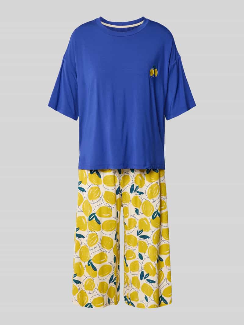 SCHIESSER Pyjama aus Modal-Mix mit 3/4-Arm in Royal, Größe 36 201586436