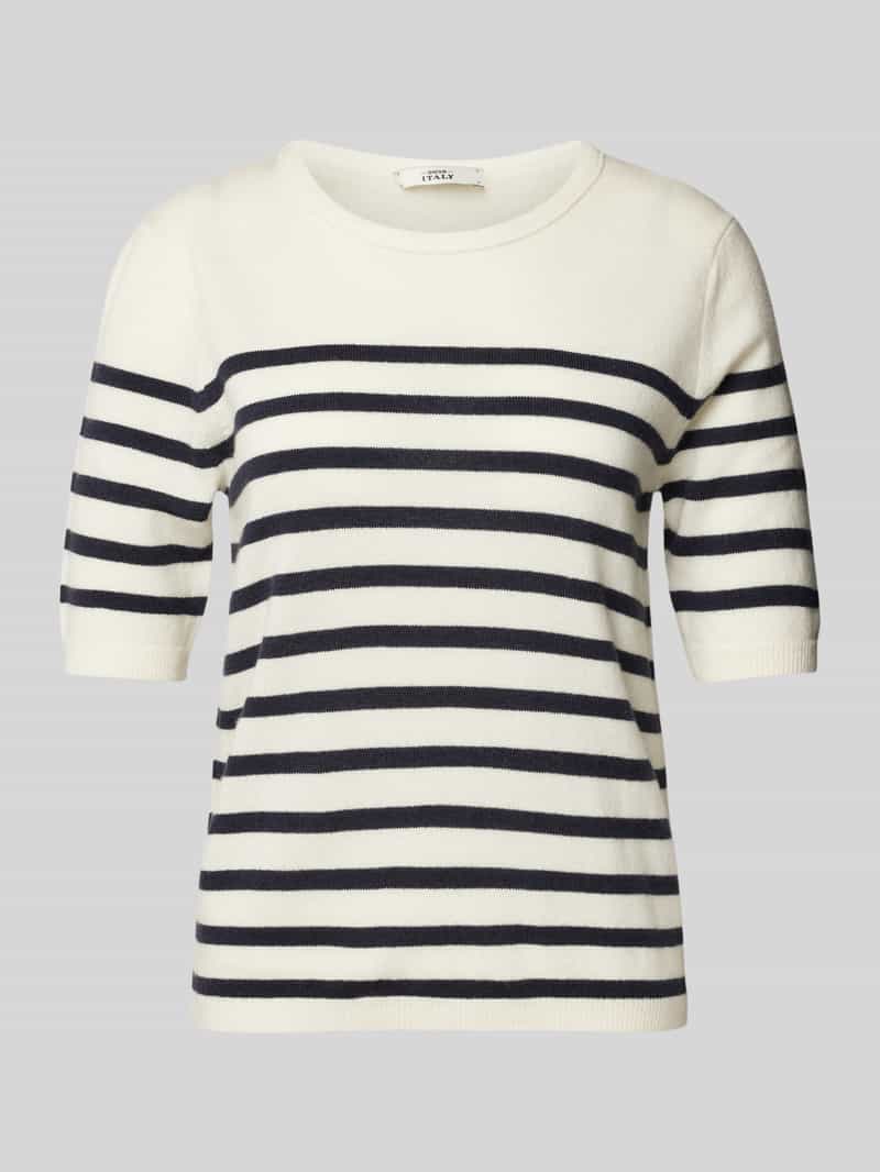 Gebreide pullover met 1/2-mouwen, model 'ISOLA'