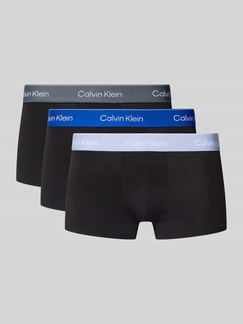 Calvin Klein Underwear Slim fit boxershort met logodetail in een set van 3 stuks