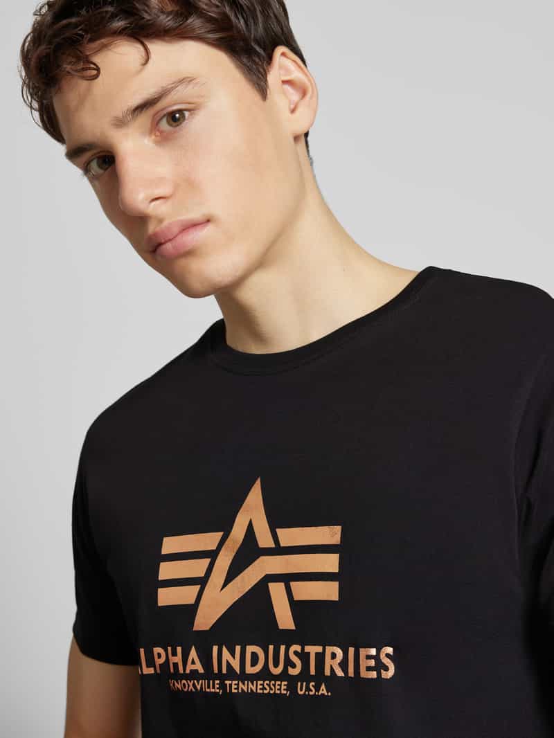 alpha industries T-shirt met labelprint