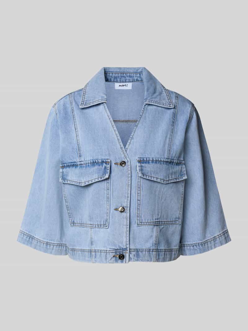 moves Jeansjack met klepzakken model 'Amarie'