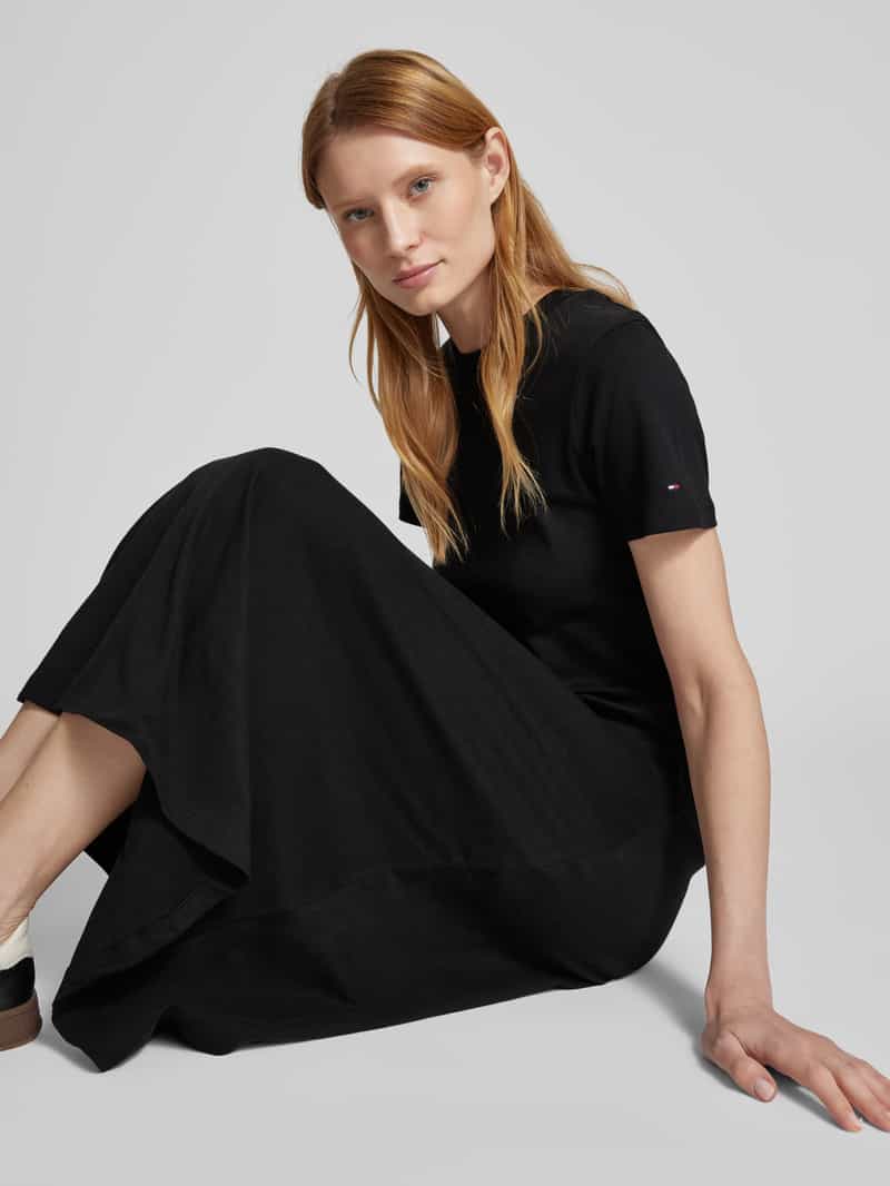 Tommy Hilfiger Midi-jurk met ronde hals model 'MODERN F&F'