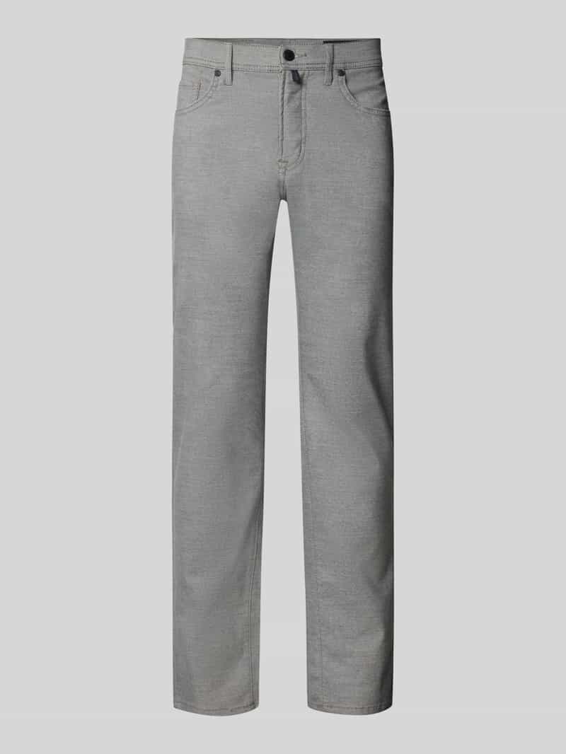Pierre Cardin Slim fit stoffen broek met viscose model 'Lyon'