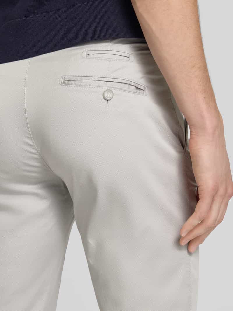 BRAX Regular fit chino met structuurmotief model 'FABIO'