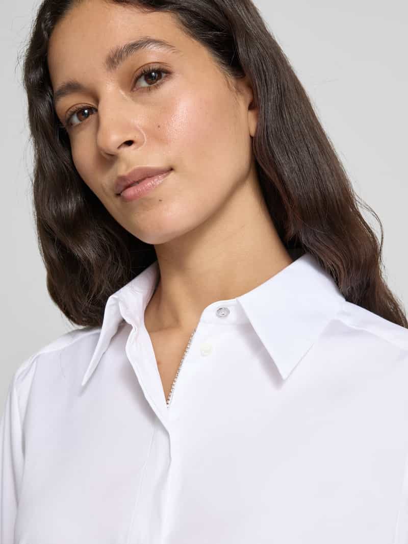 Marc Cain Overhemdblouse met blinde knoopsluiting