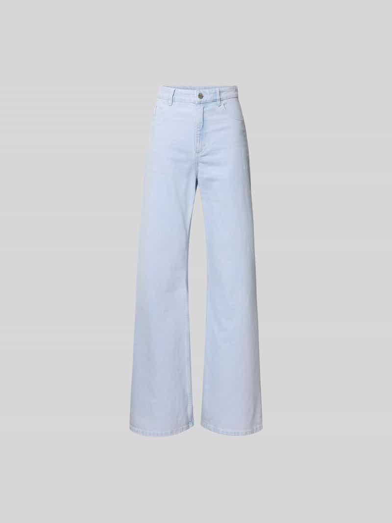 straight fit jeans met logopatch