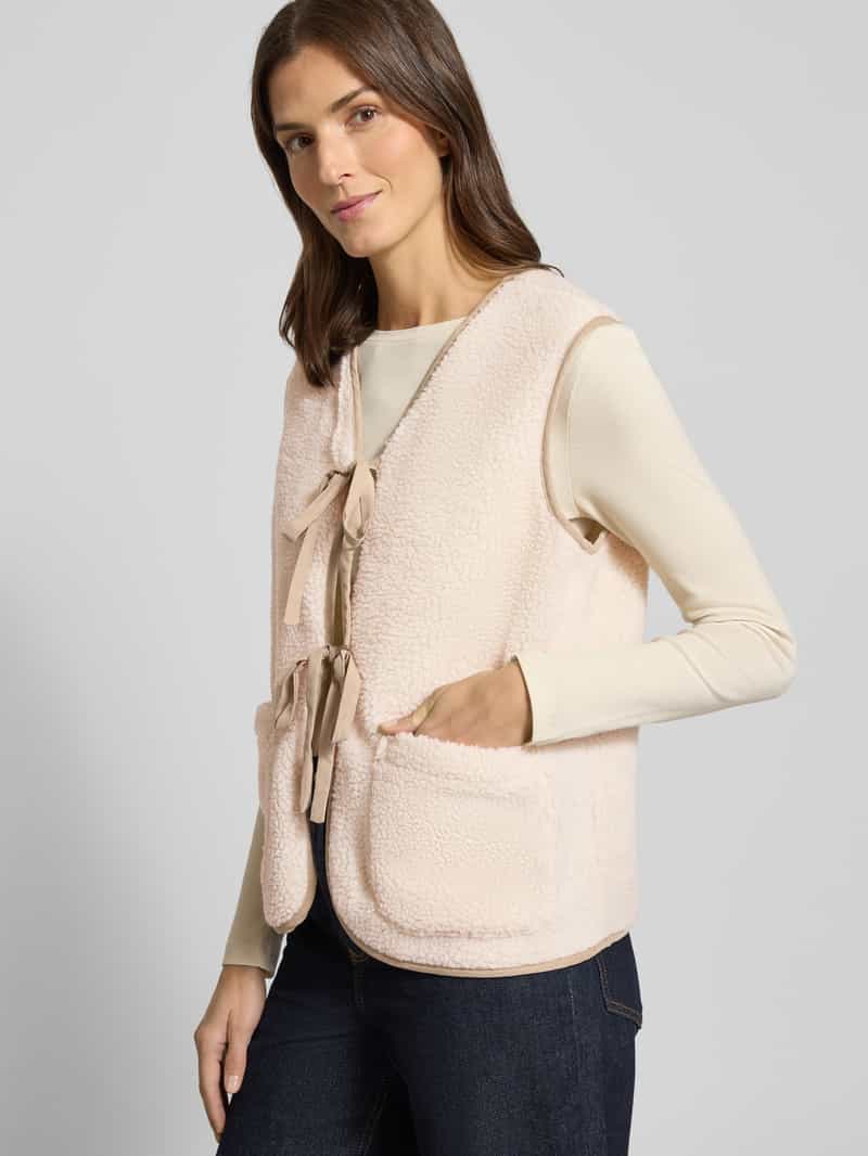 Vero Moda Regular fit gilet in teddybontlook model 'CLEO'