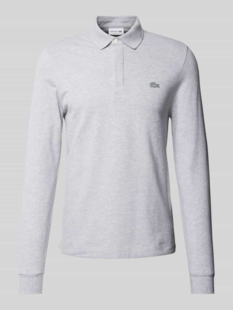 Lacoste Regular fit poloshirt in design met lange mouwen