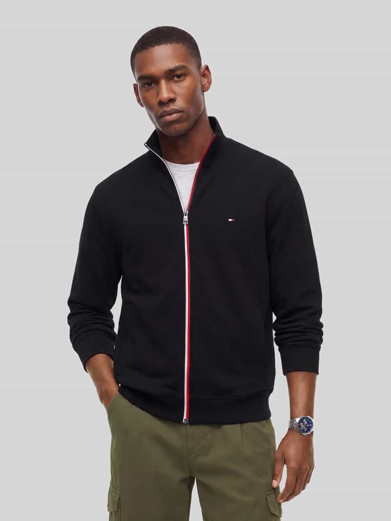 Tommy Hilfiger Regular fit sweatjack van puur katoen