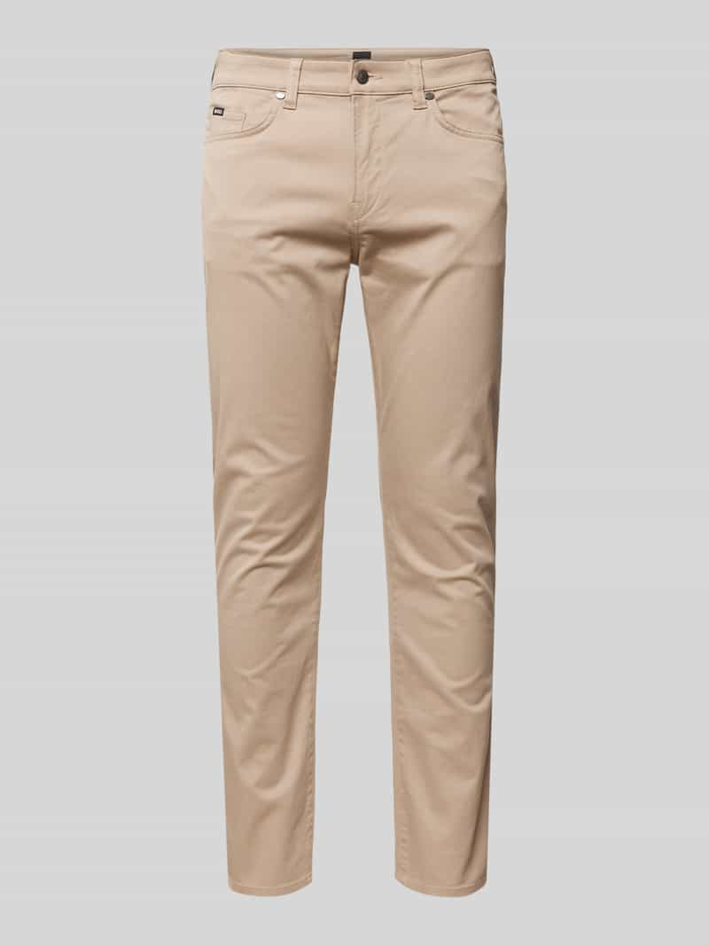 Boss Slim fit stoffen broek met stretch, model 'Delaware'