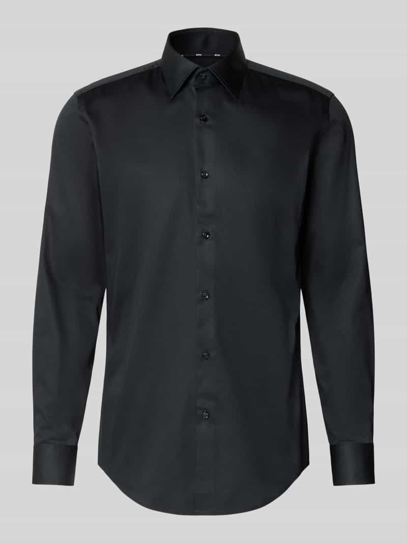 Boss Slim fit zakelijk overhemd van puur katoen model 'HANK'