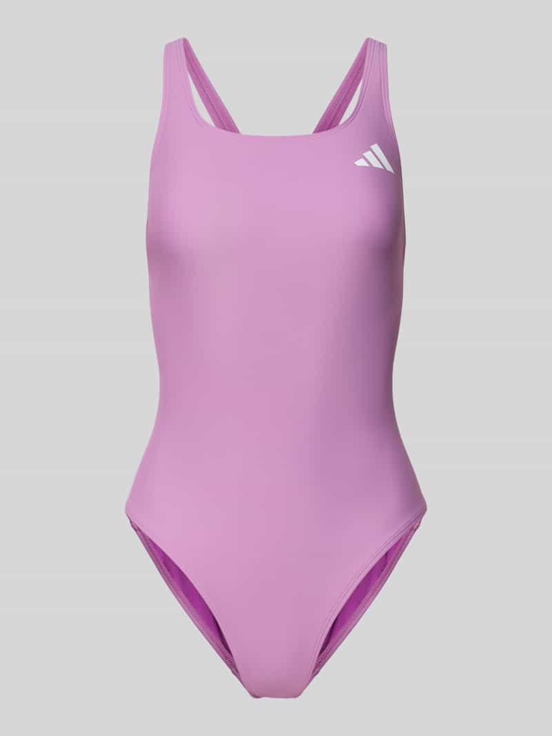 Slim fit sportbadpak met logoprint