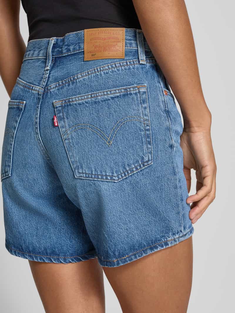 Levi's Korte jeans met steekzakken model '501 ROLLED SHORT'