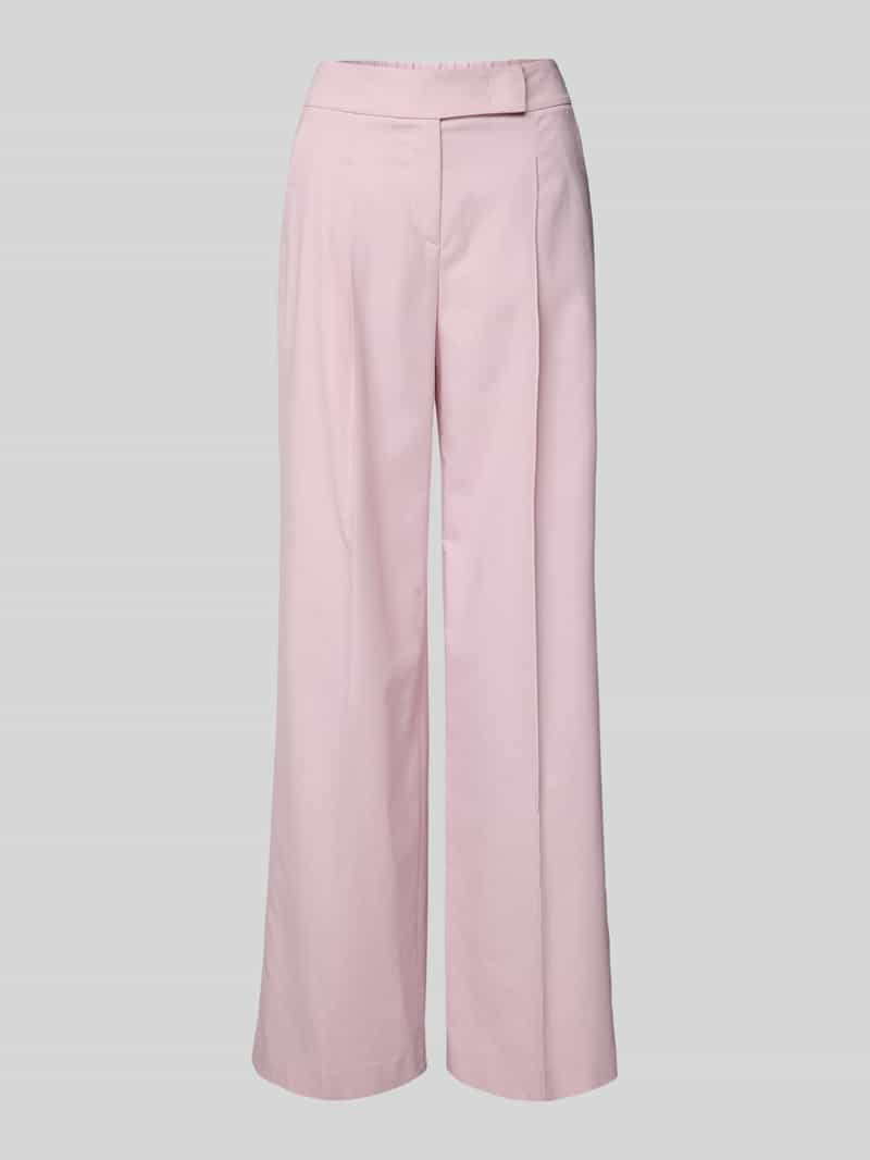 LUISA CERANO Wide leg bandplooibroek met steekzakken