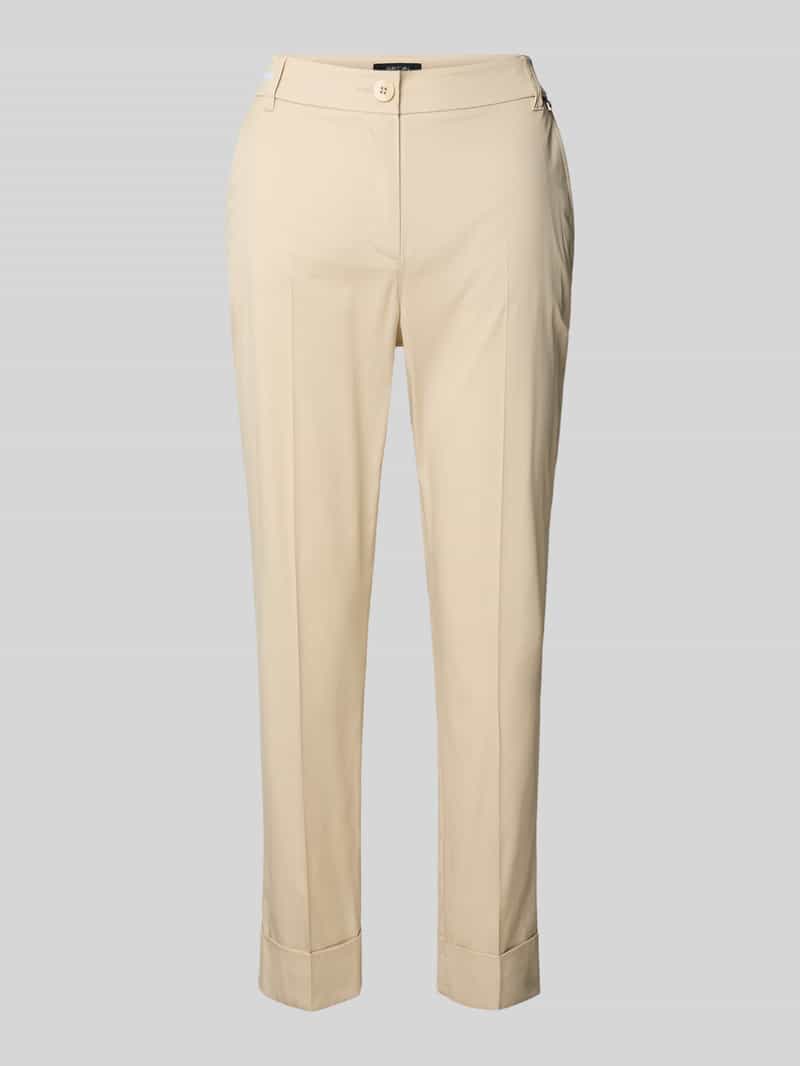 Marc Cain Regular fit broek met verkorte pasvorm en steekzakken