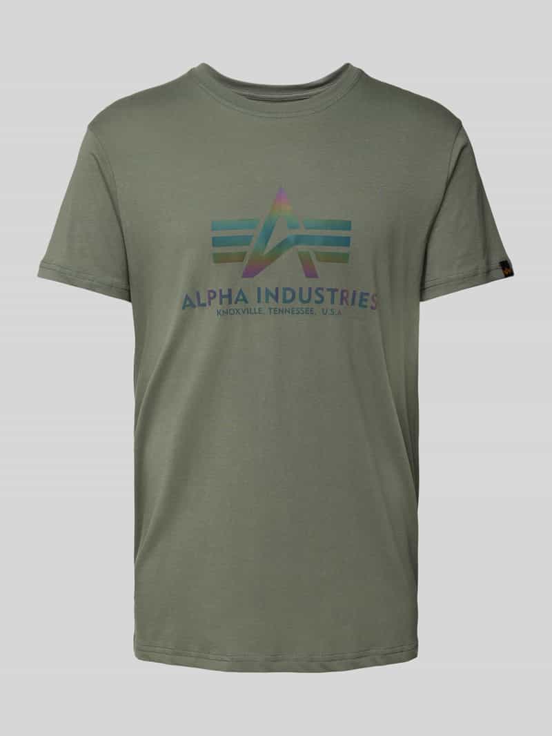 alpha industries T-shirt met labelprint